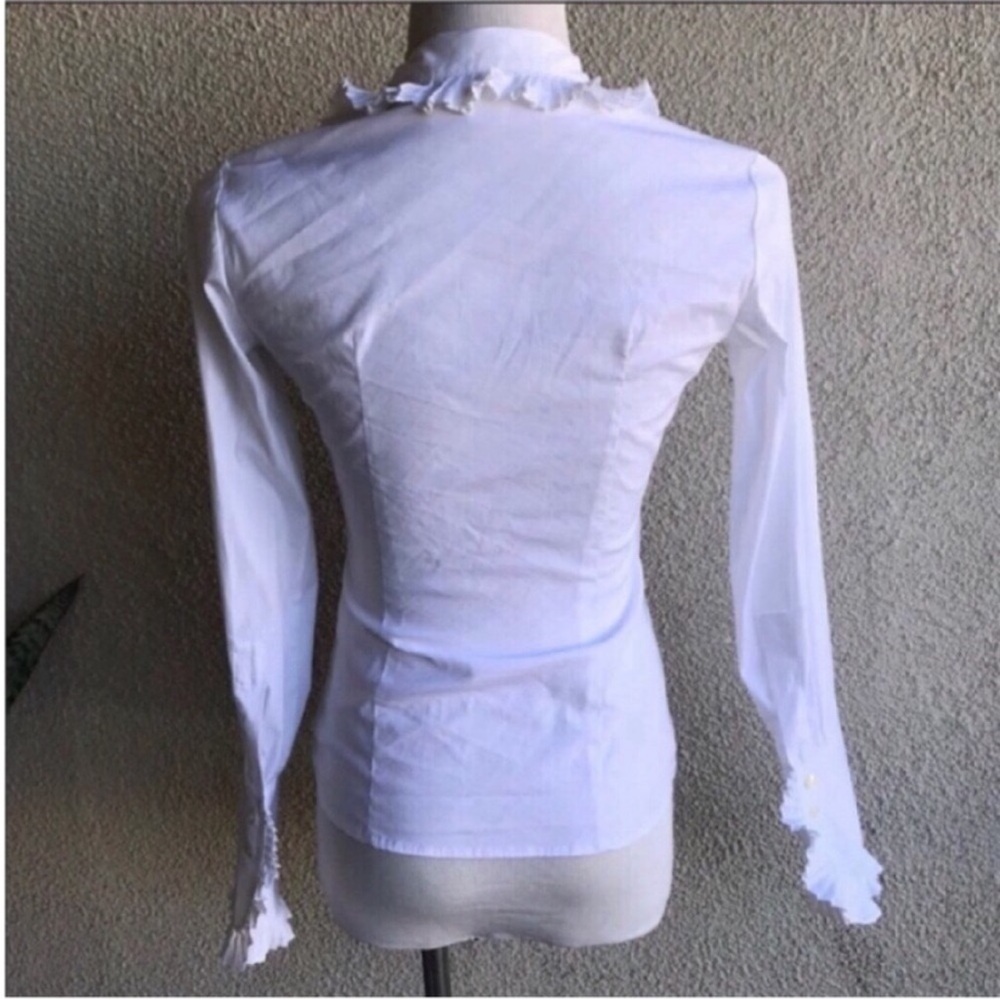 White Ruffled Blouse - Picture 3 of 8